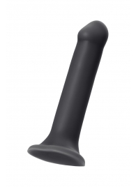 Черный фаллос на присоске Silicone Bendable Dildo XL - 20 см. - Strap-on-me - купить с доставкой в Домодедово