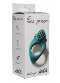Зеленое эрекционное виброкольцо Pure Passion Midnight - Lola Games - в Домодедово купить с доставкой