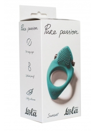 Зеленое эрекционное виброкольцо Pure Passion Sunset - Lola Games - в Домодедово купить с доставкой