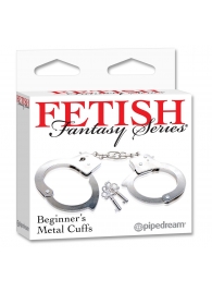 Металлические наручники Beginner s Metal Cuffs - Pipedream - купить с доставкой в Домодедово