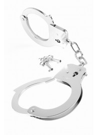 Металлические серебристые наручники Designer Metal Handcuffs - Pipedream - купить с доставкой в Домодедово
