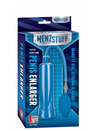 Синяя вакуумная помпа MENZSTUFF PENIS ENLARGER - Dream Toys - в Домодедово купить с доставкой