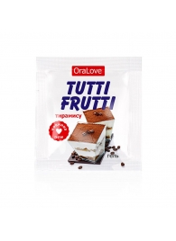 Пробник гель-смазки Tutti-frutti со вкусом тирамису - 4 гр. - Биоритм - купить с доставкой в Домодедово