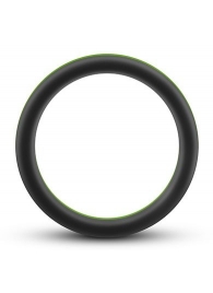 Черно-зеленое эрекционное кольцо Silicone Go Pro Cock Ring - Blush Novelties - в Домодедово купить с доставкой