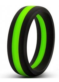Черно-зеленое эрекционное кольцо Silicone Go Pro Cock Ring - Blush Novelties - в Домодедово купить с доставкой
