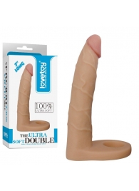 Телесная насадка-фаллоимитатор для двойного проникновения - 17 см. - Lovetoy - купить с доставкой в Домодедово