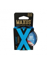 Классические презервативы в пластиковом кейсе MAXUS Classic - 3 шт. - Maxus - купить с доставкой в Домодедово
