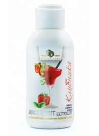 Интимный гель-смазка JUICY FRUIT с ароматом клубники - 100 мл. - БиоМед - купить с доставкой в Домодедово