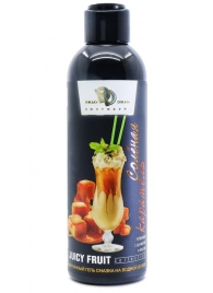 Интимный гель-смазка JUICY FRUIT с ароматом солёной карамели - 200 мл. - БиоМед - купить с доставкой в Домодедово
