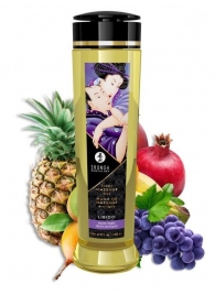 Массажное масло Libido Exotic Fruits с ароматом экзотических фруктов - 240 мл. - Shunga - купить с доставкой в Домодедово