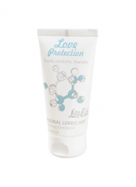 Увлажняющий лубрикант на водной основе Love Protection - 50 мл. - Lola Games - купить с доставкой в Домодедово