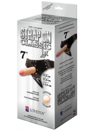 Пояс-трусики с насадкой Classic lux-Duke - 17,5 см. - LOVETOY (А-Полимер) - купить с доставкой в Домодедово