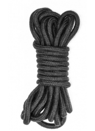 Черная веревка Do Not Disturb - 5 м. - Lola Games - купить с доставкой в Домодедово