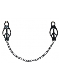 Зажимы на соски Darkside с цепочкой - Lola Games - купить с доставкой в Домодедово