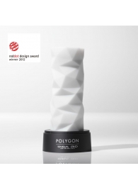 Белый 3D мастурбатор POLYGON - Tenga - в Домодедово купить с доставкой