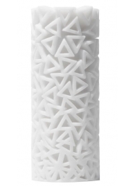 Белый 3D мастурбатор PILE - Tenga - в Домодедово купить с доставкой