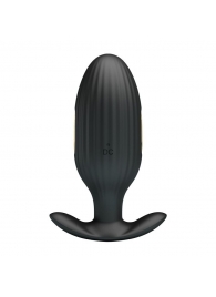Черная анальная вибропробка с электростимуляцией Jefferson - 9,2 см. - Baile - купить с доставкой в Домодедово