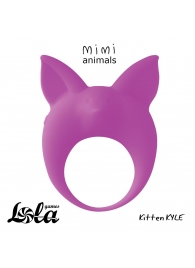 Фиолетовое эрекционное кольцо Kitten Kyle - Lola Games - в Домодедово купить с доставкой