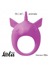 Фиолетовое эрекционное кольцо Unicorn Alfie - Lola Games - в Домодедово купить с доставкой