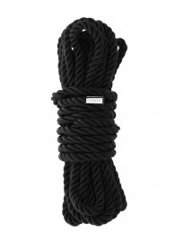Черная веревка для шибари DELUXE BONDAGE ROPE - 5 м. - Dream Toys - купить с доставкой в Домодедово