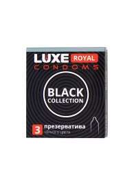 Черные презервативы LUXE Royal Black Collection - 3 шт. - Luxe - купить с доставкой в Домодедово