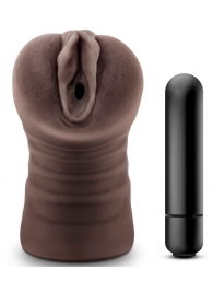 Коричневый мастурбатор-вагина Hot Chocolate Brianna - Blush Novelties - в Домодедово купить с доставкой
