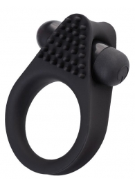 Черное эрекционное виброкольцо Brid с шипиками - A-toys - в Домодедово купить с доставкой