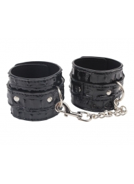 Черные наручники Surrender Wrist Restraints - Chisa - купить с доставкой в Домодедово