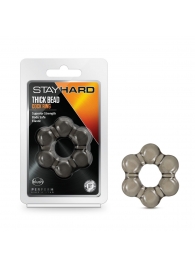 Дымчатое эрекционное кольцо Stay Hard Thick Bead Cock Ring - Blush Novelties - в Домодедово купить с доставкой