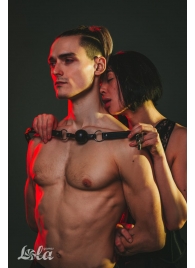 Черный кляп Love Addict на замочке - Lola Games - купить с доставкой в Домодедово