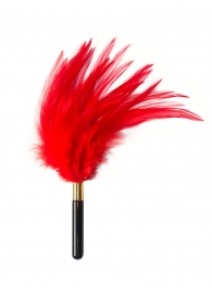 Красный перьевой тиклер Plume - 23 см. - Lola Lingerie - купить с доставкой в Домодедово