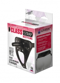 Черный пояс для насадок CLASS STRAP Restyling - LOVETOY (А-Полимер) - купить с доставкой в Домодедово