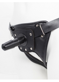 Черный пояс для насадок CLASS STRAP Restyling - LOVETOY (А-Полимер) - купить с доставкой в Домодедово
