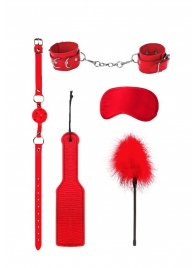 Красный игровой набор БДСМ Introductory Bondage Kit №4 - Shots Media BV - купить с доставкой в Домодедово
