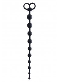 Черные анальные бусы Cephei - 33,5 см. - POPO Pleasure
