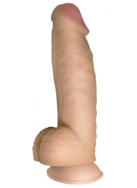 Телесный реалистичный фаллоимитатор на черных трусиках Real Big Strap-On - 34,5 см. - LOVETOY (А-Полимер) - купить с доставкой в Домодедово