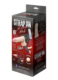 Вибрострапон Woman Midi с вагинальной пробкой - 22 см. - LOVETOY (А-Полимер) - купить с доставкой в Домодедово