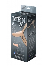 Телесный мужской парапротез MEN STYLE - 15 см. - LOVETOY (А-Полимер) - купить с доставкой в Домодедово