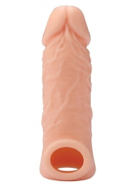 Телесная насадка EXTENDER WITH BALL STRAP 5.5 - 14 см. - Dream Toys - в Домодедово купить с доставкой