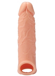 Телесная насадка EXTENDER WITH BALL STRAP 6.5 - 17 см. - Dream Toys - в Домодедово купить с доставкой