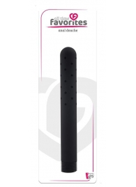 Черная насадка для анального душа ANAL DOUCHE - 15 см. - Dream Toys - купить с доставкой в Домодедово