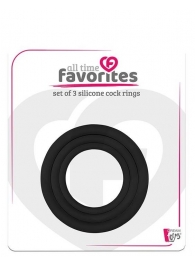 Набор из 3 эрекционных колец SILICONE COCKRINGS - Dream Toys - в Домодедово купить с доставкой