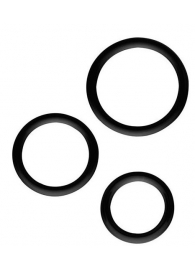 Набор из 3 эрекционных колец SILICONE COCKRINGS - Dream Toys - в Домодедово купить с доставкой