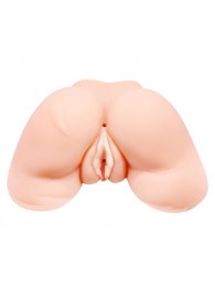 Телесная вибровагина Julie с 2 рабочими отверстиями - Baile - в Домодедово купить с доставкой