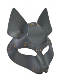 Серая маска Wolf с клепками - Sitabella - купить с доставкой в Домодедово