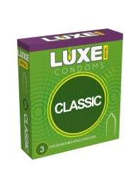 Гладкие презервативы LUXE Royal Classic - 3 шт. - Luxe - купить с доставкой в Домодедово