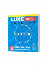 Текстурированные презервативы LUXE Royal Exotica - 3 шт. - Luxe - купить с доставкой в Домодедово