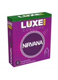 Презервативы с увеличенным количеством смазки LUXE Royal Nirvana - 3 шт. - Luxe - купить с доставкой в Домодедово