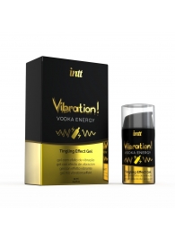 Жидкий интимный гель с эффектом вибрации Vibration! Vodka Energy - 15 мл. - INTT - купить с доставкой в Домодедово