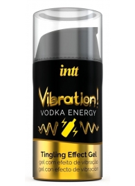 Жидкий интимный гель с эффектом вибрации Vibration! Vodka Energy - 15 мл. - INTT - купить с доставкой в Домодедово